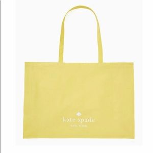 Yellow Fabric Large Tote Kate Spade